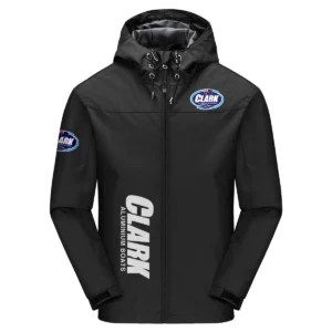 Clark Aluminium Boats Exclusive Logo Windbreaker Jacket QTFS190525A3CAB - Black