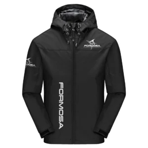 Formosa Marine Exclusive Logo Windbreaker Jacket QTFS190525A3FOM - Black
