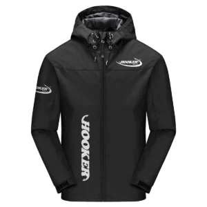 Hooker Boats Exclusive Logo Windbreaker Jacket QTFS190525A3HOO - Black