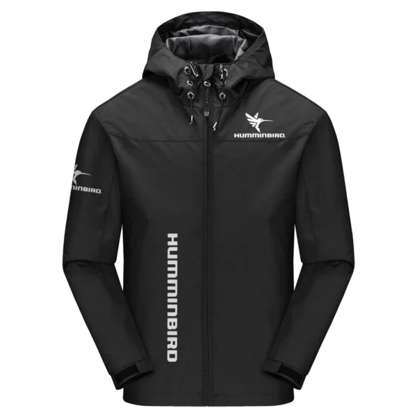 Humminbird Exclusive Logo Windbreaker Jacket QTFS190525A3HUM - Black