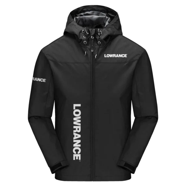 Lowrance Exclusive Logo Windbreaker Jacket QTFS190525A3LOW - Black