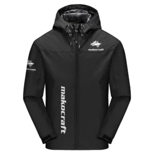 Makocraft Boats Exclusive Logo Windbreaker Jacket QTFS190525A3MAB - Black