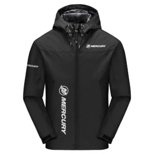 Mercury Marine Exclusive Logo Windbreaker Jacket QTFS190525A3MCM - Black