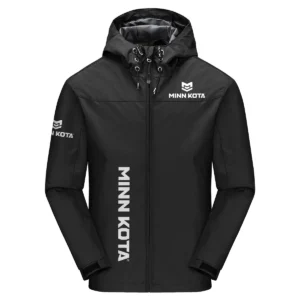 Minn Kota Exclusive Logo Windbreaker Jacket QTFS190525A3MNK - Black