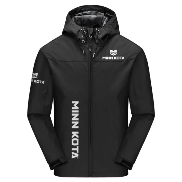 Minn Kota Exclusive Logo Windbreaker Jacket QTFS190525A3MNK - Black