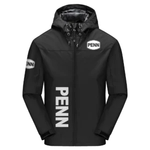 Penn Fishing Exclusive Logo Windbreaker Jacket QTFS190525A3PES - Black