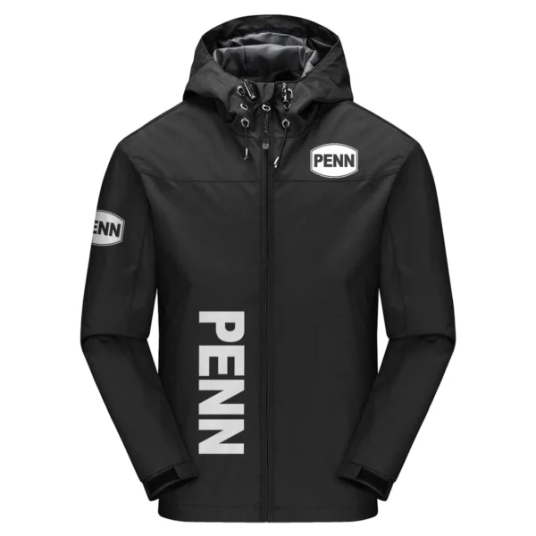 Penn Fishing Exclusive Logo Windbreaker Jacket QTFS190525A3PES - Black