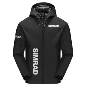 Simrad Exclusive Logo Windbreaker Jacket QTFS190525A3SIM - Black