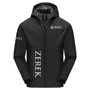 Zerek Innovation Exclusive Logo Windbreaker Jacket QTFS190525A3ZI - Black