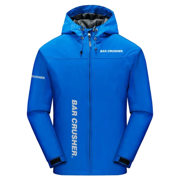 Bar Crusher Exclusive Logo Windbreaker Jacket QTFS190525A3BCR - Blue