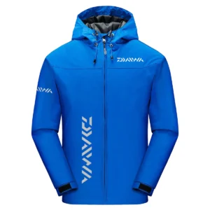 Daiwa Exclusive Logo Windbreaker Jacket QTFS190525A3DAI - Blue