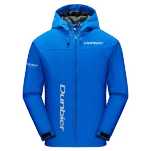 Dunbier Trailers Exclusive Logo Windbreaker Jacket QTFS190525A3DT - Blue