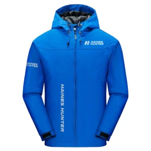 Haines Hunter Exclusive Logo Windbreaker Jacket QTFS190525A3HHT - Blue