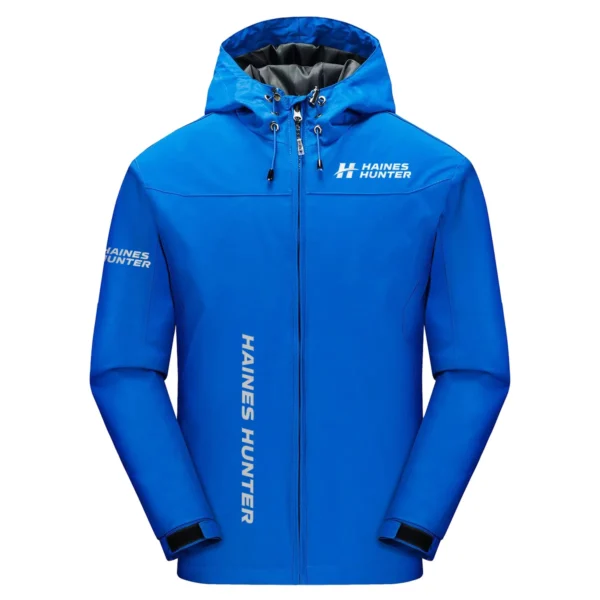 Haines Hunter Exclusive Logo Windbreaker Jacket QTFS190525A3HHT - Blue