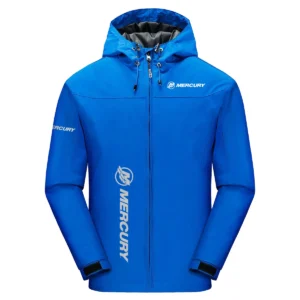 Mercury Marine Exclusive Logo Windbreaker Jacket QTFS190525A3MCM - Blue
