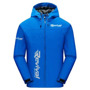 Revival Boats Exclusive Logo Windbreaker Jacket QTFS190525A3RVB - Blue