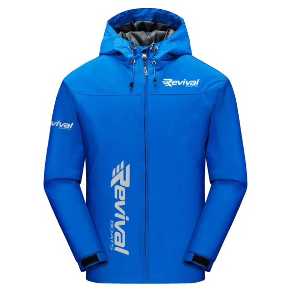 Revival Boats Exclusive Logo Windbreaker Jacket QTFS190525A3RVB - Blue
