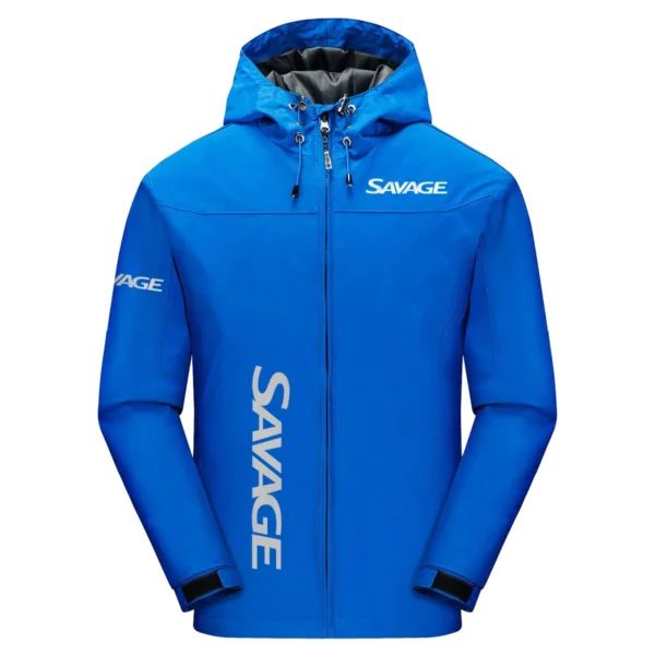 Savage Boats Exclusive Logo Windbreaker Jacket QTFS190525A3SAB - Blue