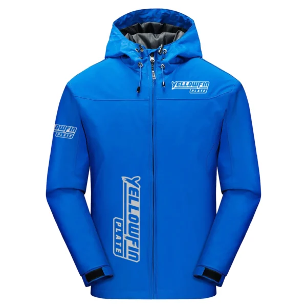 Yellowfin Plate Exclusive Logo Windbreaker Jacket QTFS190525A3YPB - Blue