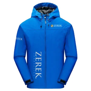 Zerek Innovation Exclusive Logo Windbreaker Jacket QTFS190525A3ZI - Blue