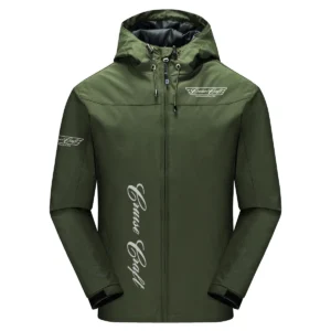 CruiseCraft Exclusive Logo Windbreaker Jacket QTFS190525A3CCB - Army Green