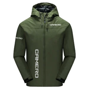 Camero Exclusive Logo Windbreaker Jacket QTFS190525A3CMR - Army Green