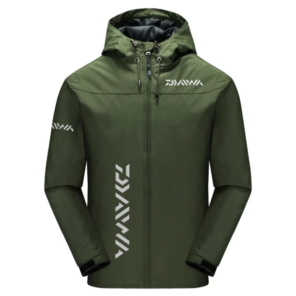 Daiwa Exclusive Logo Windbreaker Jacket QTFS190525A3DAI - Army Green