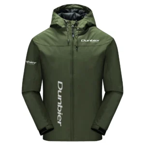 Dunbier Trailers Exclusive Logo Windbreaker Jacket QTFS190525A3DT - Army Green