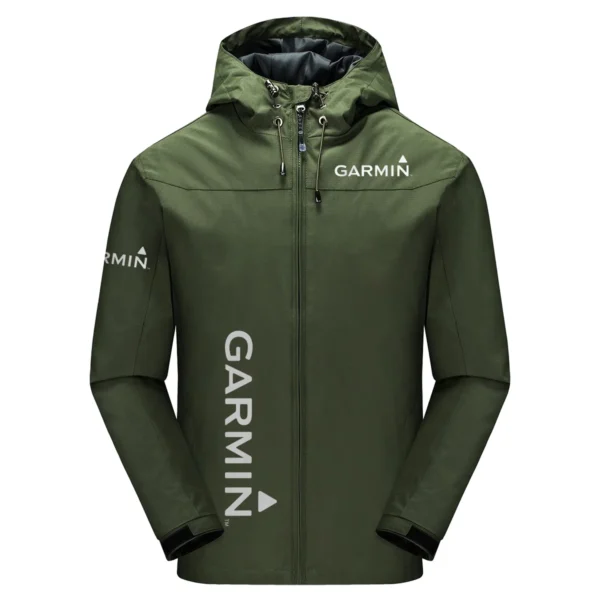 Garmin Exclusive Logo Windbreaker Jacket QTFS190525A3GA - Army Green