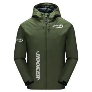 Hooker Boats Exclusive Logo Windbreaker Jacket QTFS190525A3HOO - Army Green