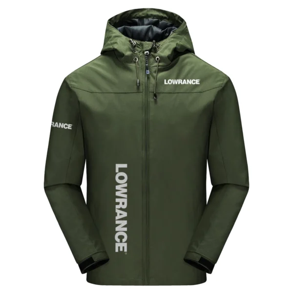 Lowrance Exclusive Logo Windbreaker Jacket QTFS190525A3LOW - Army Green