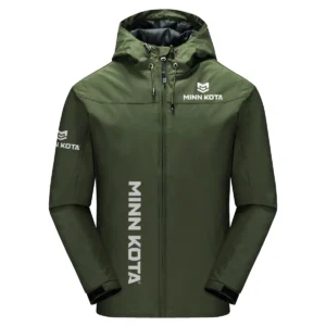 Minn Kota Exclusive Logo Windbreaker Jacket QTFS190525A3MNK - Army Green
