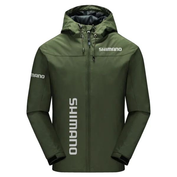 Shimano Exclusive Logo Windbreaker Jacket QTFS190525A3SHI - Army Green