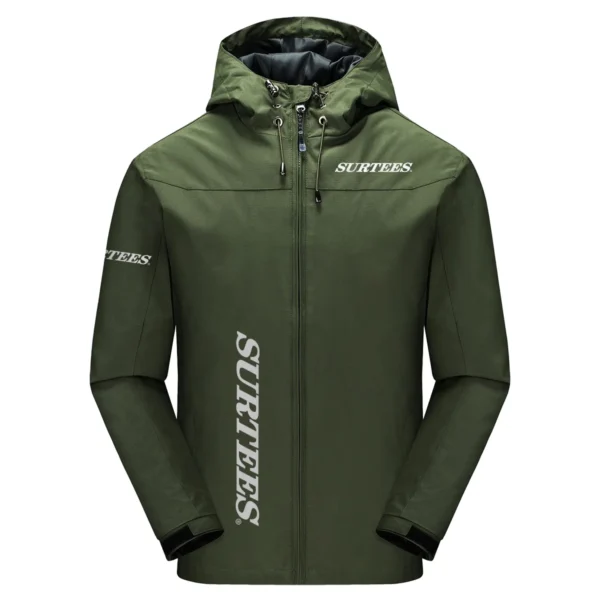 Surtees Exclusive Logo Windbreaker Jacket QTFS190525A3SUB - Army Green