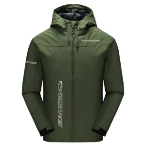 whittley boats Exclusive Logo Windbreaker Jacket QTFS190525A3WHB - Army Green