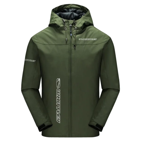 whittley boats Exclusive Logo Windbreaker Jacket QTFS190525A3WHB - Army Green