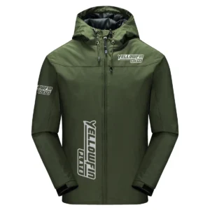 Yellowfin Plate Exclusive Logo Windbreaker Jacket QTFS190525A3YPB - Army Green
