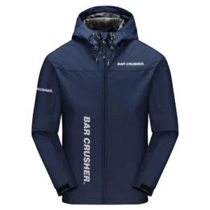 Bar Crusher Exclusive Logo Windbreaker Jacket QTFS190525A3BCR - Navy