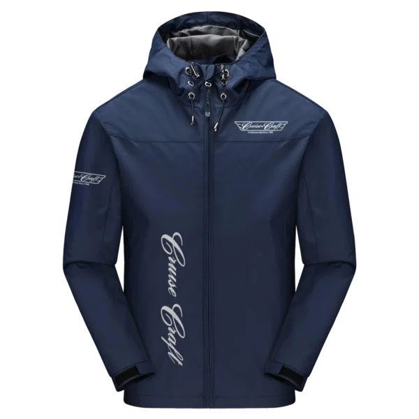 CruiseCraft Exclusive Logo Windbreaker Jacket QTFS190525A3CCB - Navy