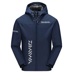 Daiwa Exclusive Logo Windbreaker Jacket QTFS190525A3DAI - Navy
