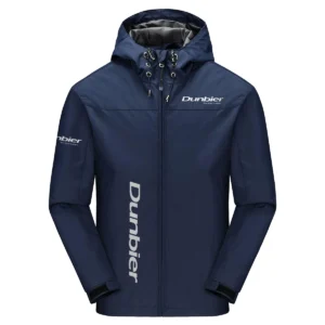 Dunbier Trailers Exclusive Logo Windbreaker Jacket QTFS190525A3DT - Navy