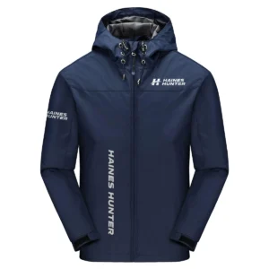 Haines Hunter Exclusive Logo Windbreaker Jacket QTFS190525A3HHT - Navy