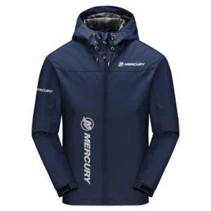 Mercury Marine Exclusive Logo Windbreaker Jacket QTFS190525A3MCM - Navy