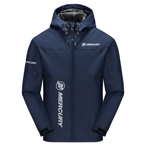 Mercury Marine Exclusive Logo Windbreaker Jacket QTFS190525A3MCM - Navy