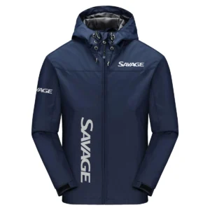 Savage Boats Exclusive Logo Windbreaker Jacket QTFS190525A3SAB - Navy
