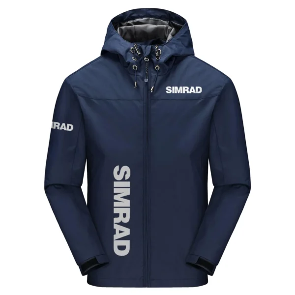 Simrad Exclusive Logo Windbreaker Jacket QTFS190525A3SIM - Navy