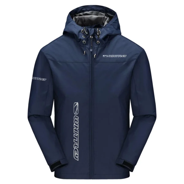 whittley boats Exclusive Logo Windbreaker Jacket QTFS190525A3WHB - Navy