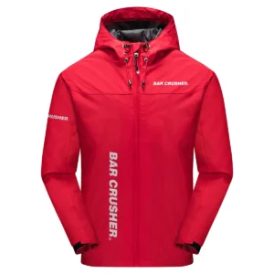 Bar Crusher Exclusive Logo Windbreaker Jacket QTFS190525A3BCR - Red