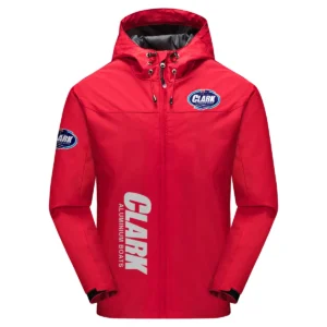 Clark Aluminium Boats Exclusive Logo Windbreaker Jacket QTFS190525A3CAB - Red