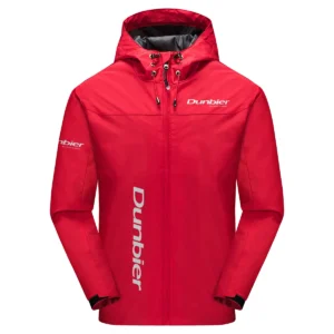 Dunbier Trailers Exclusive Logo Windbreaker Jacket QTFS190525A3DT - Red